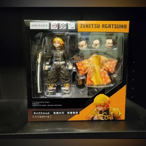 RARE DEMON SLAYER BUZZmod. Figure Zenitsu Agatsuma 1/12 Exclusive Du
